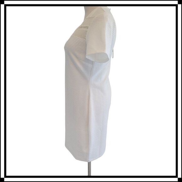 NWT! Shilla Body Con White Dress, Size Large - Picture 2 of 4